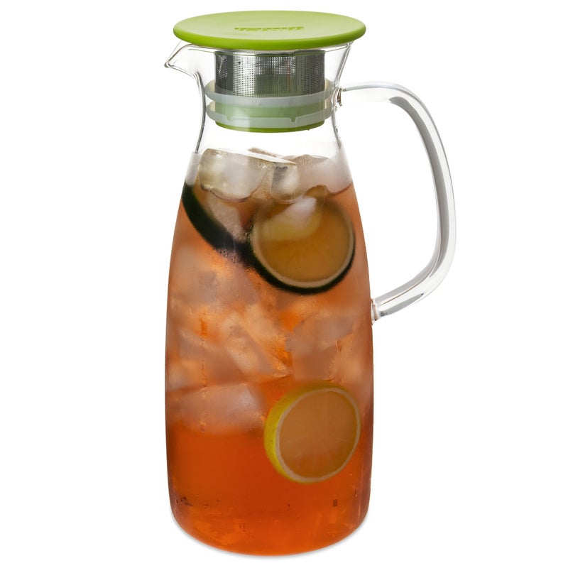 FORLIFE Mist Glass Ice Tea Jug , 50-Ounce, Lime - Image 1